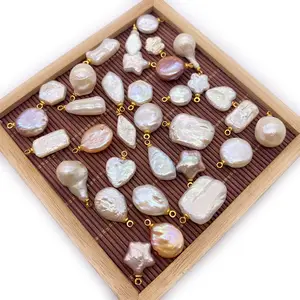 wholesale Irregular natural fresh water Pearl Pendant pearls for jewelry making
