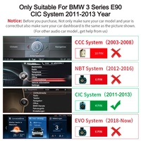 Sistema estéreo Navihua Linus con pantalla táctil de 8.8 pulgadas, DSP, Carplay y Android Auto para BMW Serie 3 E90/E91/E92/E93 2008-2012 CIC
