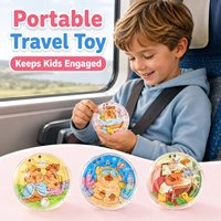 Jouet éducatif portable en plastique pour enfants, labyrinthe de perles, puzzle d'équilibre, cadeau éducatif OEM