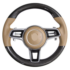 Volantes de cuero de fibra de carbono personalizados de alta calidad para Porsche Cayenne Cayman Panamera <span class=keywords><strong>Macan</strong></span> Taycan 918 911 992 958 - Product Image 6