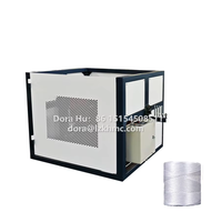 Máquina de torsión de hilo de fábrica china con motor y dimensiones de carrete ajustables, precio competitivo, para torsión de hilo de plástico/algodón