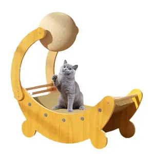 Kuzu ay tekne kılıç kenevir halat kedi bir kedi için tırmalama sütunu xxl tırmanma çerçeve tırmalama tahtası