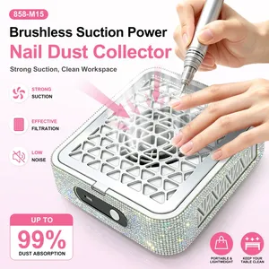 เครื่องดูดฝุ่นเล็บมืออาชีพ แรงดูดทรงพลัง พร้อมพอร์ต USB สำหรับดูดฝุ่นเจล เหมาะสำหรับร้านทำเล็บ - Product Image 1