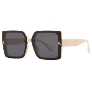 Lurius Square Large Frame PC Light Luxury Sunglasses Women's High-end Sense 2025 New <b>Silk</b> Screen Printed Fashion Trendy - Product Image 4