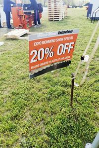 لافتات عرض عقارية مخصصة ملونة ذات وجهين مع أوتاد على شكل حرف H، لافتات بلاستيكية للحدائق مصنوعة من مادة البولي بروبيلين قابلة للقص - Product Image 6