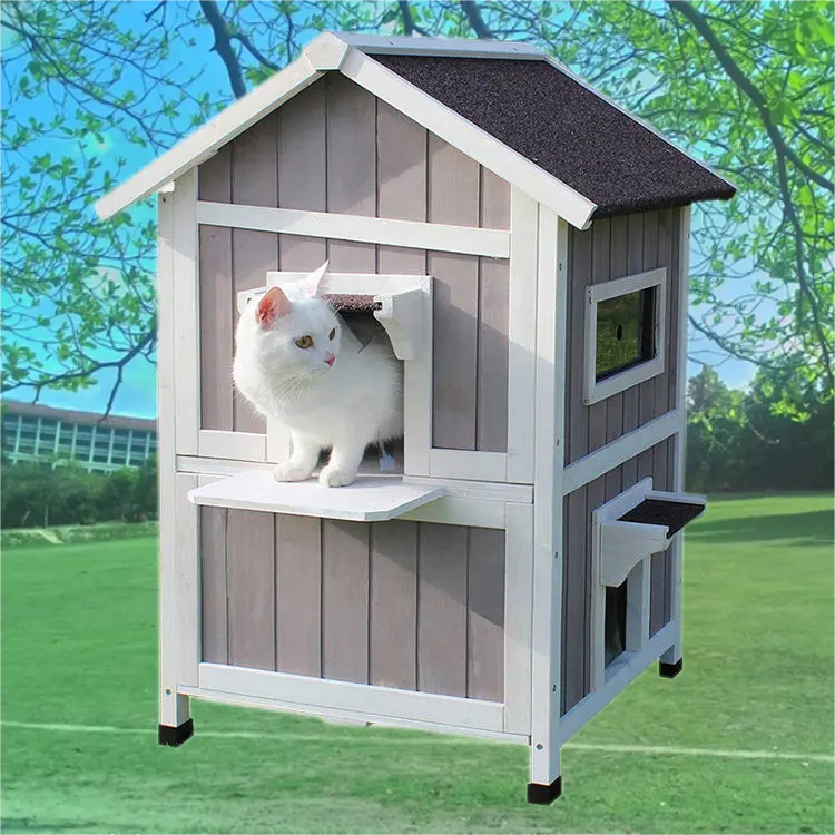 Custom Outdoor Kennels Pet House Stray Cat Kennel Large Outside Dog House Cage for Outdoor Indoor