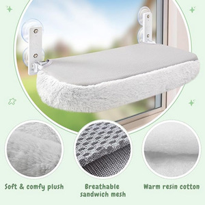 Lit <span class=keywords><strong>de</strong></span> fenêtre pliable <span class=keywords><strong>pour</strong></span> <span class=keywords><strong>chat</strong></span> sans fil en peluche <span class=keywords><strong>hamac</strong></span> d'escalade <span class=keywords><strong>pour</strong></span> animaux <span class=keywords><strong>de</strong></span> compagnie perchoir <span class=keywords><strong>pour</strong></span> quatre saisons - Product Image 6