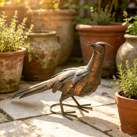 Nouvel Ornement Métallique de Faisan Exotique et Vibrant pour Jardin, Cour et Patio