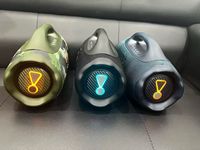 Longwei Boombox 4 Speaker Portabel Nirkabel 5.0 Lampu LED RGB Audio Dua Arah AUX USB Pesta Luar Ruangan Karaoke