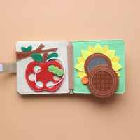 Livre silencieux en feutre Montessori pour les enfants de 1 à 6 ans - Jouet éducatif sensoriel avec couleur et taille personnalisées Développant l'intelligence