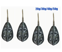 Lovita Teardrop Shape Long Lead Cast Feeder |   Cage à appâts monobloc pour la pêche à la carpe, distributeur d'engrais |   Durable et écologique