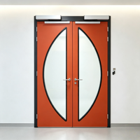 Porte d'entrée en acier ignifugée 2 heures GMP avec moteur électrique pour hôpital et hôtel