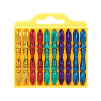 Jeu d'embouts de tournevis magnétiques double tête PH2, revêtement coloré, forte puissance magnétique, conception professionnelle pour usage intensif