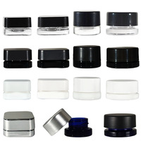 Pot rond bleu personnalisable et durable avec bouchon ABS pour échantillons de soins des lèvres bio et écologiques