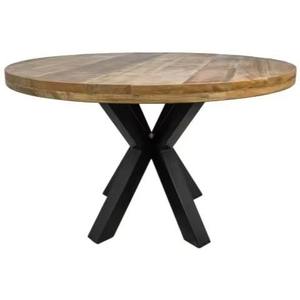 Contemporary Solid Wood Round <b>Dining</b> <b>Table</b> with Waterproof Protective Layer for Home <b>Dining</b> Restaurant Cafe and Hospitality Use - Product Image 3