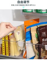 Séparateurs de tiroirs réglables en plastique blanc avec boutons-pression détachables pour une organisation pratique des tiroirs.