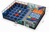 Équipement de terrain de jeu intérieur personnalisé en usine, centre de jeux souples pour enfants, parc d'attractions commercial