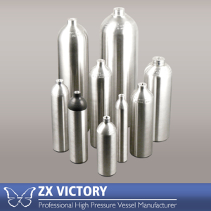 ZX alto ISO7866 per uso alimentare TPED CO2 serbatoio di <span class=keywords><strong>Gas</strong></span> 1kg-166, 7bar AA6061-T6 cilindro di alluminio macchina di Soda varie dimensioni 2KG 10KG - Product Image 2