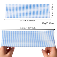 Bandeau élastique Série Bleue pour femmes, pour le sport, la gym, le yoga, à motifs pois, à carreaux, floraux, avec logo personnalisé, accessoire capillaire