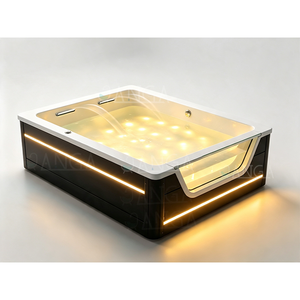 Jacuzzi extérieur de luxe pour 2 à 4 personnes, bain à remous intérieur, baignoire à remous, spa hydromassant - Product Image 6