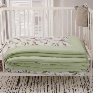 Tessuto ipoallergenico verde di alta qualità copricostume per bambini coperta trapuntata per bambini - Product Image 2