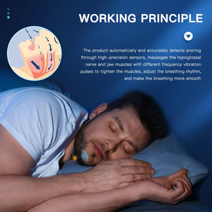Appareil anti-ronflement pour le cou à usage domestique, qui utilise une thérapie par impulsions pour soulager les troubles du sommeil et favoriser un repos paisible - Product Image 4
