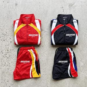 <span class=keywords><strong>Ensemble</strong></span> de survêtement personnalisé DCY pour hommes, survêtement personnalisé, coupe-vent pour hommes, survêtement tendance, coupe-vent bicolore, OEM - Product Image 4