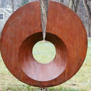 Escultura Abstracta Personalizable para Exteriores, Escultura de Jardín de Acero <span class=keywords><strong>Corten</strong></span>, Pulida con Láser, Soldada, Pintada, Trabajo en Metal - Product Image 5