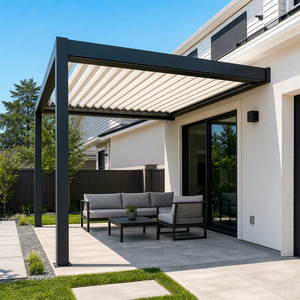 Pérgola adjunta RKOVE RK-C2 de 4x6m, estructura de sombra diurna para patio adjacente a un cochera, ideal para proyectos de contratistas en EE. UU. - Product Image 1