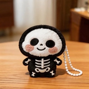 <strong>Anna</strong> Wholesale Cute Cartoon Skeleton 3D Plush Soft Eco-Friendly Keychains Creative Bag Charms Exquisite <strong>Dolls</strong> High Quality - Product Image 2