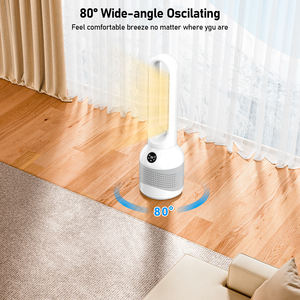 Di alta qualità senza rumore di sicurezza aria di raffreddamento tavolo senza sede ventilatore con purificatore d'aria Hepa senza pale riscaldatore del ventilatore a doppio uso - Product Image 3