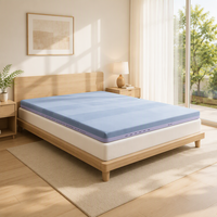 Matelas orthopédique en mousse à mémoire de forme, confort moyen-ferme, compressé sous vide, pour appartement et chambre d'hôtes