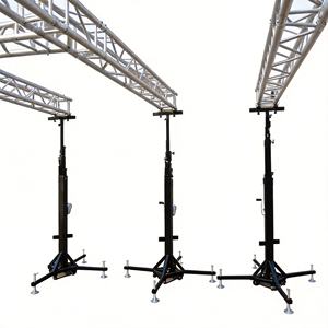 Soporte para Altavoces Line Array RK de Alta Capacidad de Carga (250 kg), Torre de Elevación Ajustable de Aleación de Aluminio, Ajuste de Altura de 1.8m a 7m, Color Negro - Product Image 1