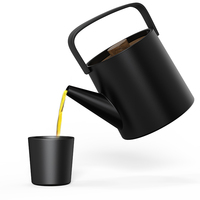 Théière en acier inoxydable de haute qualité, portable, écologique, de qualité alimentaire, 1000 ml, anti-chaleur, durable