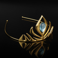 Couronne de Princesse Elsa La Reine des Neiges, Forme Goutte d'Eau, Cristal Blanc, Coiffe de Mariée Tendance, Produit Phare Transfrontalier