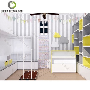 Cửa hàng trưng bày quần áo bằng gỗ phổ biến hiển thị giá vải cửa hàng thiết kế cửa hàng quần áo đồ nội thất - Product Image 2