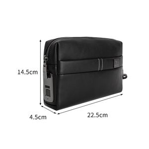 PU製盗難防止指紋認証ハンドバッグ スマートロック 指紋ロック 盗難防止 メンズハンドバッグ メンズ財布 - Product Image 2