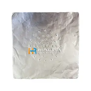 HR kompor aromaterapi Arab kualitas tinggi, Tinfoil bulat berlubang Tinfoil aluminium Foil 50 lembar