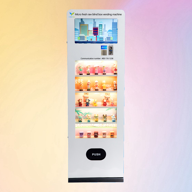 VFresh Lucky Gifts Vending Machine 182 PCS Digital Self-Service Coin SDK Stainless Steel Cloud-Based Management for Street Blind