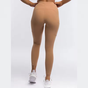 Leggings con lazo en la parte delantera de mujer con logotipo personalizado, pantalones de yoga, mallas de gimnasio - Product Image 5