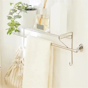 Zinc Alloy <b>Corner</b> <b>Standing</b> Shower Gel Storage Rack with Expanded Bathroom Hooks for Hotel Use Multi-purpose Modern Design - Product Image 1