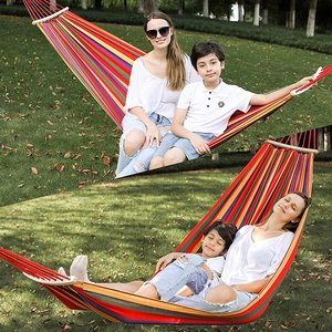 WOQI Võng Cầu Vồng Cotton Nhiều Màu Cầu Vồng Sức Chứa Lớn Gấp Đôi Nhiều Màu Sắc Cho Một Người - Product Image 6