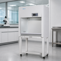 Banc de travail en acier avec filtre HEPA, hotte à flux laminaire pour salles blanches, laboratoires scolaires et studios