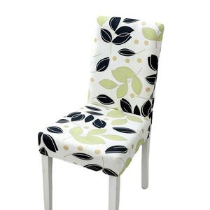 ปลอกหุ้มเก้าอี้ผ้าไหมพิมพ์ลายพืชและดอกไม้แบบยืดหยุ่น ใช้ได้กับเก้าอี้ทั่วไป เหมาะสำหรับโรงแรม - Product Image 5