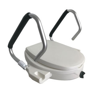 Sedile del water rialzato con supporto per la toilette per anziani e disabili - Product Image 4