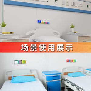 Panneau de signalisation de sécurité pour lit d'hôpital, signalisation d'identification au chevet du lit, avec fonction d'insertion, accessoire de mobilier - Product Image 5