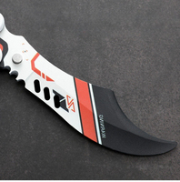 Couteau d'entraînement CSGO Claw Knife Butterfly Practice Blade, type manche d'axe, pliable, non affûté, pour l'extérieur