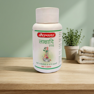 Comprimés d'extrait d'herbes ayurvédiques Laxadi Guggulu, extrait d'eau sauvage, flacon de 60 unités par Baidyanath - Product Image 3