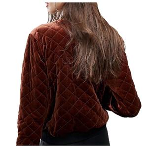 Gran oferta, último diseño personalizado, ropa de calle, chaqueta bomber para mujer, cierre completo de cremallera, ropa informal de poliéster, chaquetas bomber cálidas - Product Image 3