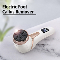 Lime à pieds électrique portative pour éliminer les callosités, lime à pieds électrique pour les pieds, éliminateur de callosités, affichage numérique à 360°, compact